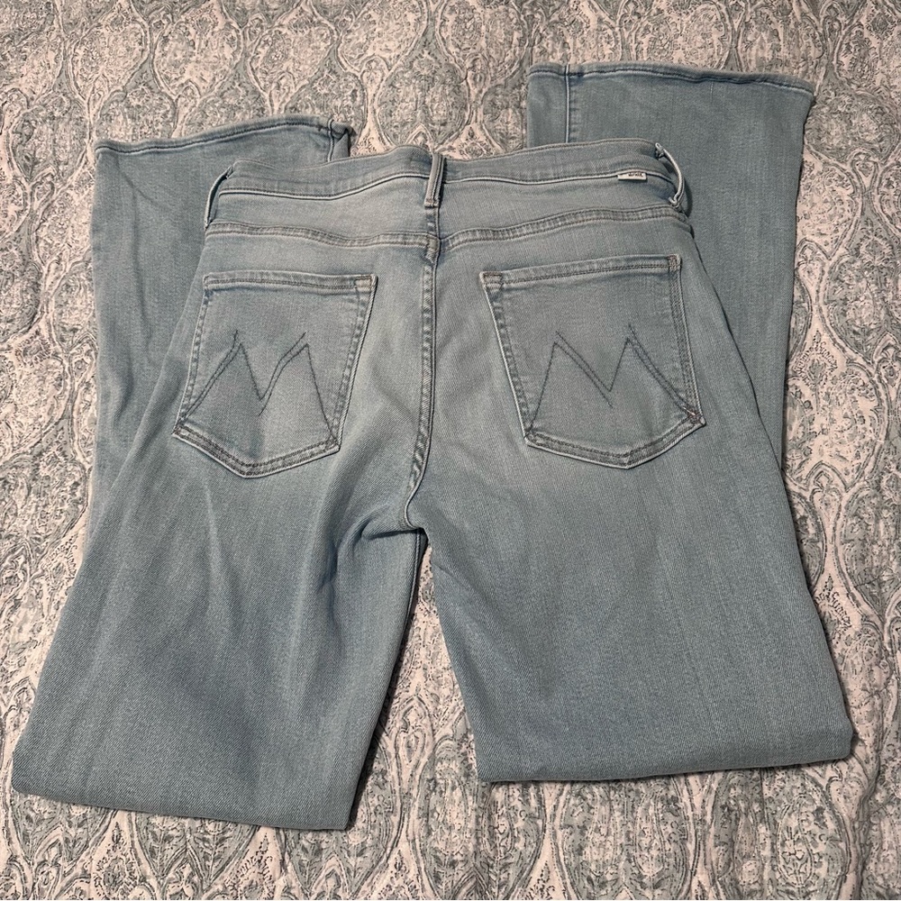 MOTHER Denim the weekender flare jeans blessing in disguise size 10 - Picture 7 of 10